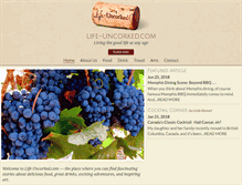 Tablet Screenshot of life-uncorked.com